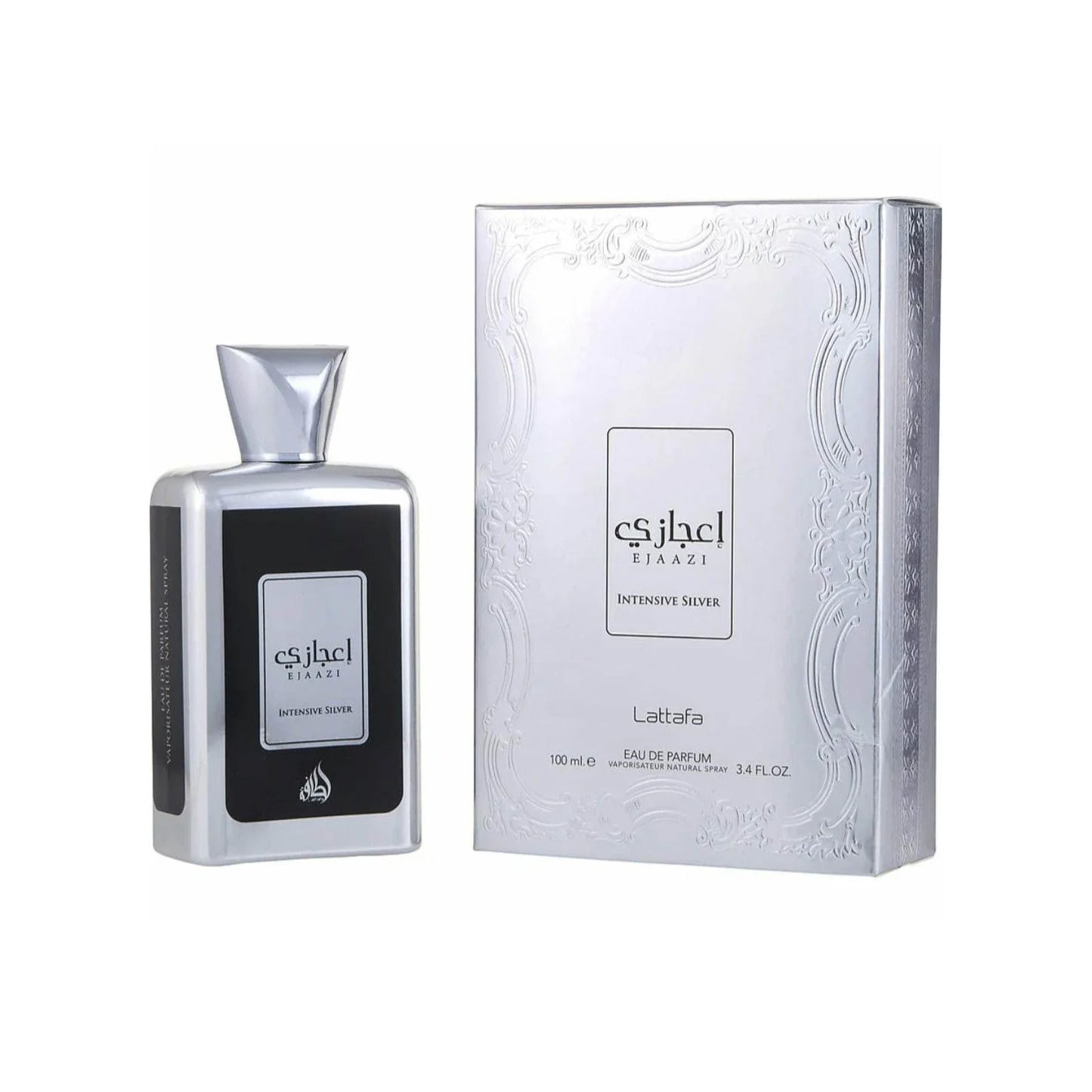 Lattafa Ejaazi Intensive Silver Eau De Pafum For Men And Women - 100ml